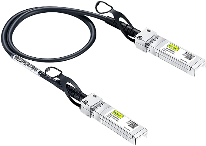 #10Gtek# SFP  DAC Twinax Cable, Passive, Compatible with Cisco SFP-H10GB-CU0.3M, Ubiquiti,Fortinet and more, 0.3-Meter(1ft)