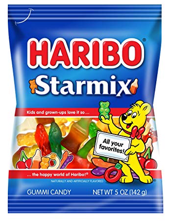 Haribo Starmix Gummi Candy, 5 oz. Bag (Pack of 12)
