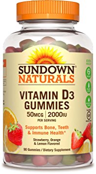 Sundown Naturals® Vitamin D3 2000 IU, 90 Gummies