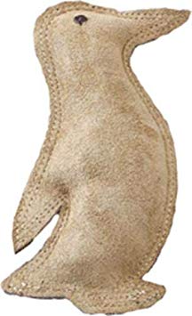 Ethical Pets Dura Fused Leather Penguin Dog Toy, 8-Inch