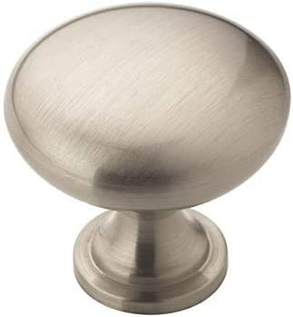 Amerock Allison Value 1-1/4 in (32 mm) Diameter Satin Nickel Cabinet Knob - Pack of 30