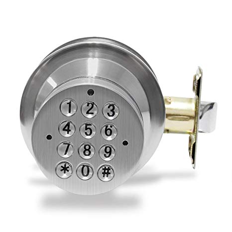 Signstek Keyless Digital Electronic Entry Security Safety Door Lock Locker (Silver Plus)