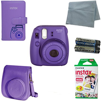 Fujifilm Instax Mini 8 Instant Camera Bundle with Accessory Kit (6 Items)
