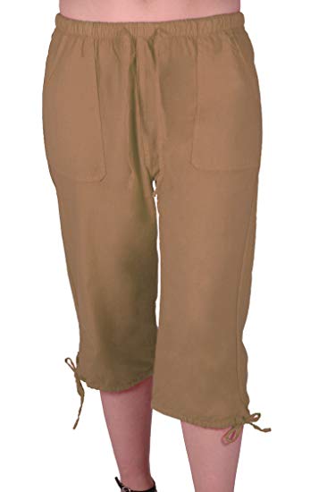 Eyecatch Oregon Womens Capri Crop Shorts Pants Ladies 3/4 Cropped Trousers