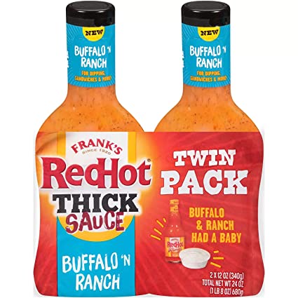 Frank's Red Hot Buffalo Ranch Thick Sauce 2 X 12 Oz(Net Wt 24 Oz),, ()