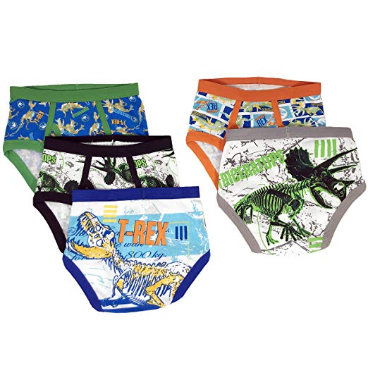 Universal Boys' Jurassic World 5-Pack Underwear Briefs