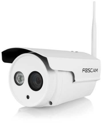 Foscam FI9803P Wireless 720P HD Plug and Play IP Camera with 20M Night Vision - White