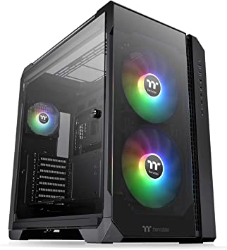 Thermaltake View 51 Motherboard Sync ARGB E-ATX Full Tower Gaming Computer Case with 2 200mm ARGB 5V Motherboard Sync RGB Fans   140mm Black Rear Fan Pre-Installed CA-1Q6-00M1WN-00