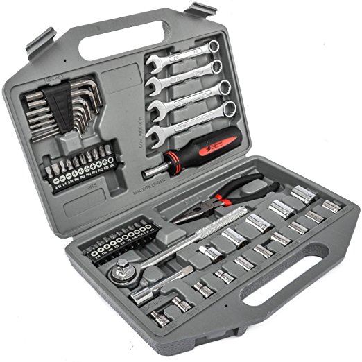 JEGS Performance Products W1542 55-Piece Mechanics Tool Kit
