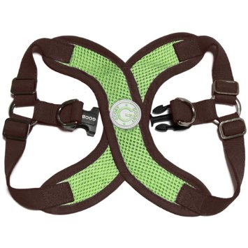 Gooby Choke Free Perfect Fit Active X Step-In Synthetic Lambskin Soft Harness for Small Dogs