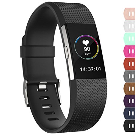 iGK For Fitbit Charge 2 Bands, Adjustable Replacement Sport Strap Bands for Fitbit Charge 2 Smartwatch Fitness Wristband