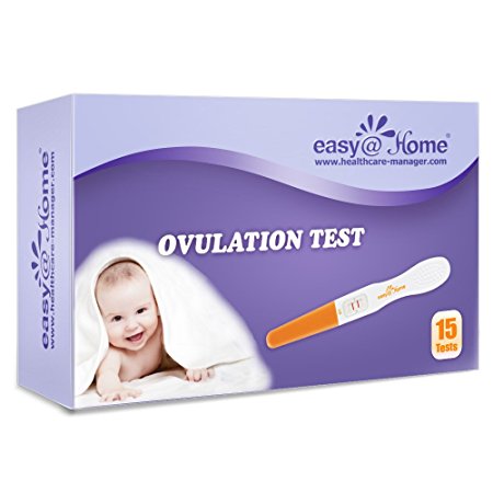 Easy@Home 15 Ovulation (LH) Tests - Midstream Test sticks - Reliable Ovulation Predictor Kit And Fertility Test