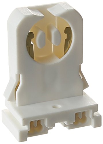 Morris 45225 T-8 Fluorescent Low Profile Lamp Holder, White