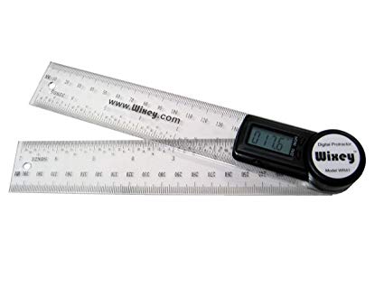 Wixey 8"/ 200mm Digital Angle Protractor with Clear Plastic Rule - WR41