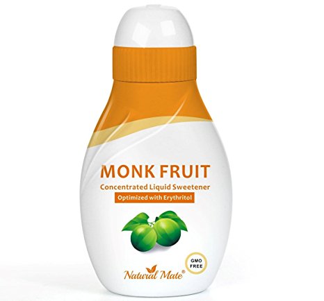 Pure Monk Fruit Liquid Sweetener (Optimized with Erythritol) 0.9 FL OZ (26.5 mL)