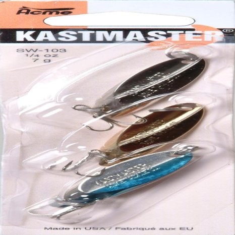 Acme Kastmaster Lure, Assorted, 1/4-Ounce
