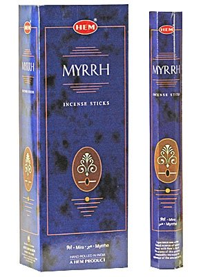 Myrrh - Box of Six 20 Gram Tubes - HEM Incense