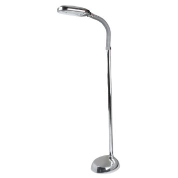 Lavish Home Sunlight Floor Lamp, Chrome (60")