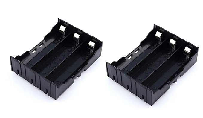 PCB Mounting Type 3 Cell Holder 18650 Battery Holder with Pin (3 Cell Holder) 2 Piece