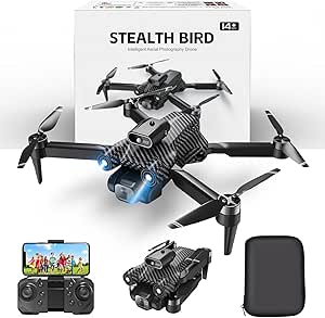 Stealth Bird 4K Drone 2024 for Adults Ultra Portable Lightweight Foldable High-end HD Drone, Fiber Body, Auto Return, Follow Me, Drone with Camera for Beginners