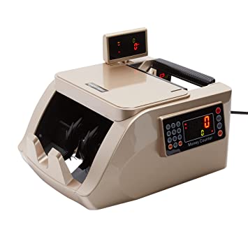 Amazon Basics Money Counting Machine with UV, MG & IR with External Display