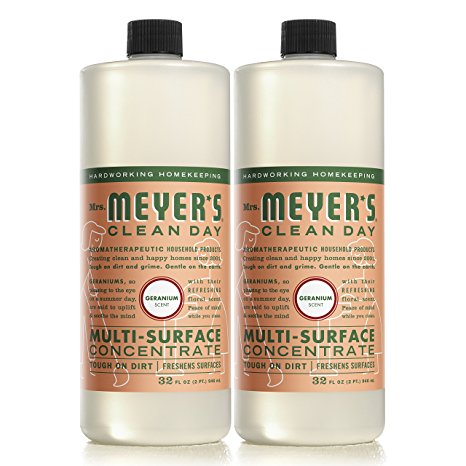 Mrs. Meyer's Clean Day Multi-Surface Concentrate, Geranium, 32 fl oz, 2 ct