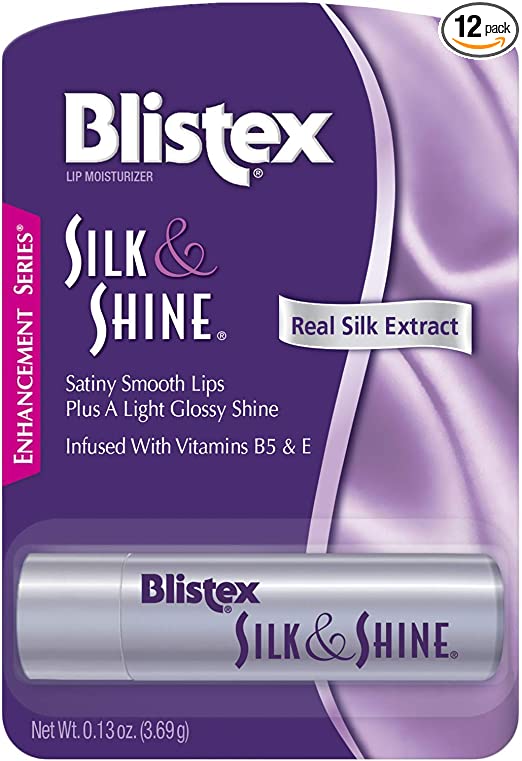 Blistex Silk & Shine, .13-Ounce Tubes (Pack of 12)