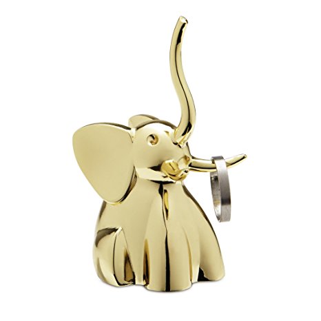 Umbra Zoola Elephant Ring Holder, Brass