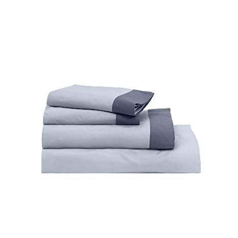 Casper Soft and Durable Supima Cotton Sheet Set, Full, Sky/Azure