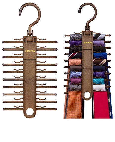 Tenby Living 2-PACK Tie Racks, Organizer, Hanger, Holder - Affordable Tie Rac.