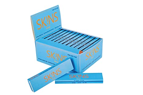 Skins Premium Hemp Rolling Papers with Advanced Perforated Filter Tips - Pack of 6