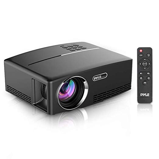 Digital Multimedia Home Theater Projector - HD 1080p Portable Digital Data System Projection w/ LED, USB, HDMI for Entertainment Video Photo Game Full Cinema Movie in your Laptop - Pyle