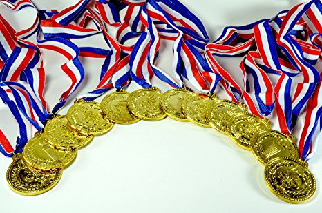 Gold Medals (1 Dozen) - Bulk