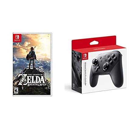 The Legend of Zelda: Breath of the Wild - Nintendo Switch Bundle with Nintendo Switch Pro Controller