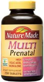Nature Made Prenatal Multi Vitamin Value Size Tablets 250-Count