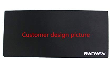 RICHEN Large Gaming Mouse Pad Mat, Office Mouse Pad Extra Large Size, Washable Material Extended XXL Size Mouse Mat Pad, Non-slippery Rubber Base,35.4"x 15.5" (Edge Stitched)(costum design)