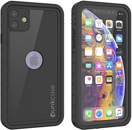 Punkcase iPhone 11 Waterproof Case [StudStar Series] [Slim Fit] [IP68 Certified] [Shockproof] [Dirtproof] [Snowproof] 360 Full Body Armor Cover Compatible with Apple iPhone 11 [Black]