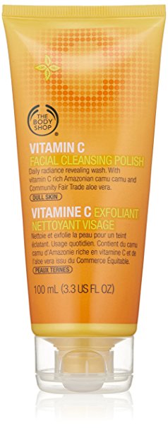 The Body Shop Vitamin C Facial Cleansing Polish, 3.3-Fluid Ounce (Packaging May Vary)