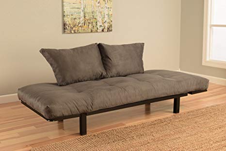 Kodiak Best Futon Lounger - Mattress ONLY - Sit Lounge Sleep - Small Furniture for College Dorm, Bedroom Studio Apartment Guest Room Covered Patio Porch (Gray)