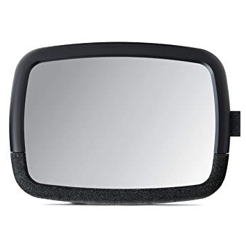 Munchkin Brica 360 Pivot Baby in-Sight Wide-Angle Adjustable Car Mirror, Crash Tested & Shatter Resistant, Black