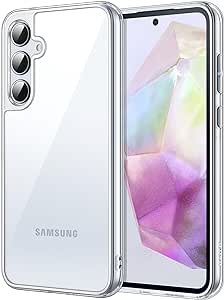 JETech Case for Samsung Galaxy A35 5G, Non-Yellowing Shockproof Bumper Protective Phone Cover, Anti-Scratch Hard PC Back (Clear)