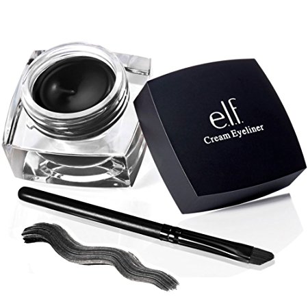 e.l.f. Studio Cream Eyeliner BLACK Eye Liner Makeup Liquid Waterproof Sexy ELF