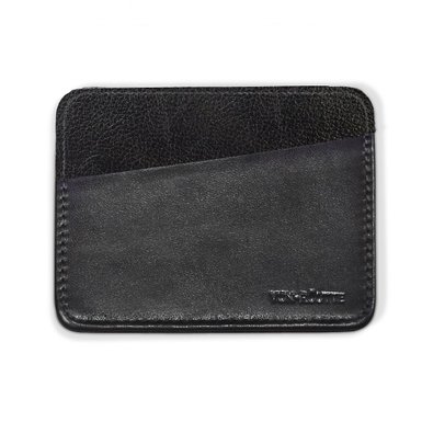Von-Röutte Super Slim Card Holder - Small Genuine Leather Credit Card Wallet for Men [Fits 3 Cards   Money Pocket] Designer Slim Card Wallet / Leather Credit Card Holder