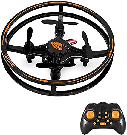 Mini Drone, RC Hover Quadcopter with 3D Flips Flashing LED Headless Mode 2.4G 4CH, Altitude Hold Remote Control Helicopter, My First RTF Stunt Drone for Kids Beginners