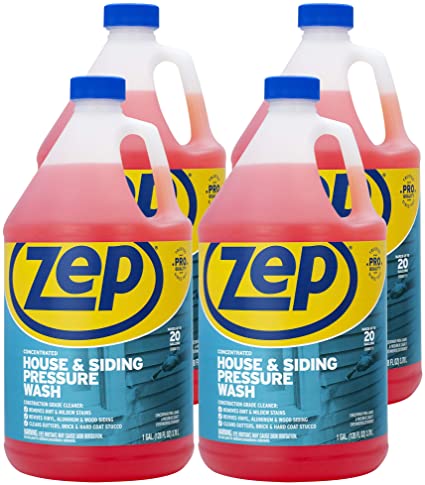 Zep House and Siding Pressure Wash Cleaner Concentrate 128 Ounce ZUVWS128 (Case of 4) Construction Grade