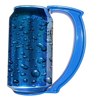 GoPong The Can Grip - Instantly Turn Your Can Into a Mug Handle, Set of 5, 12-Ounce (Blue)