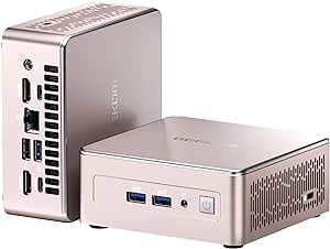 GEEKOM A5 Mini PC, AMD Ryzen 7 5800H(8C/16T, up to 4.4GHz), 32GB DDR4&512GB M.2 PCIe NVMe SSD, Vega 8 Graphics, Windows 11 Pro Desktop Computer Support 8K UHD