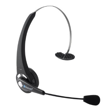 VicTsing Over the Head Bluetooth Stereo Headset Wireless Handsfree Headphones Nosie Canceling with Flexible Boom Mic for iPhone SE 6 Plus iPhone 6 6S Plus iPhone 5 5S 5C 4S 4, iPad Air 2 3 4, iPod, Samsung Galaxy S6 S6 Edage S7 S7 Edage, Note 3 2 HTC One M7 M8 Smart Phones Tablet PC Laptop, Skype and all Bluetooth Devices (Black)