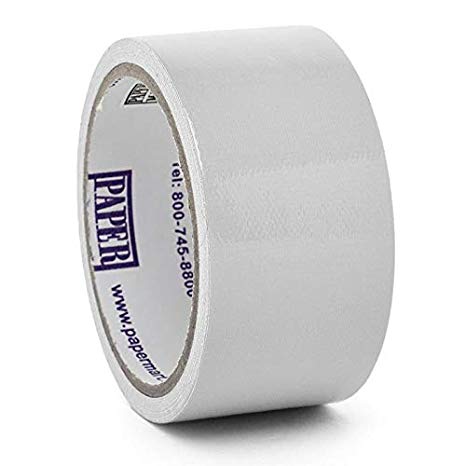 1 7/8" X 10 Yards White Colored Duct Tape