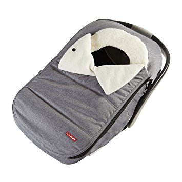 Skip Hop Stroll & Go  Infant and Toddler Automotive Car Seat Cover Bunting Accessories, Universal Fit, Heather Grey